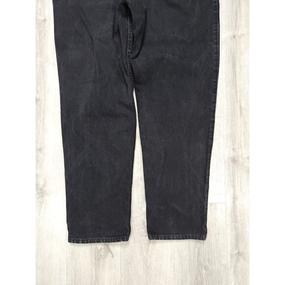 Vintage‎ Levis 545 Orange Tab Black Denim Loose Fit Jeans Mens 34x32 - Picture 6 of 10
